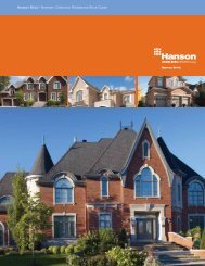 Hanson Brick | Northern Collection Residential Brick Guide