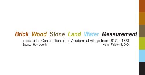 Brick_Wood_Stone_Land_Water_Measurement - University of Virginia