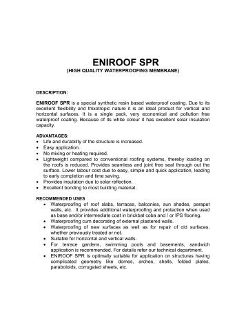 ENIROOF SPR