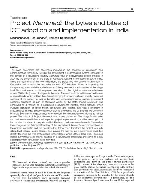 Dr.-Ramesh-Narasimhan-Case-study-on-ICT-Adoption - NMIMS