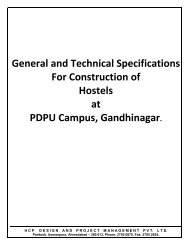 General and Technical Specifications For Construction of Hostels at ...