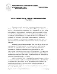 City of Unbrotherly Love: Violence in Nineteenth-Century Philadelphia