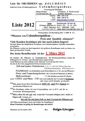 Preisliste 2012 -Titelblatt-Bücherliste-Preisliste