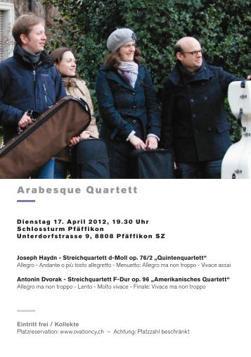 Arabesque Quartett - Ovationcy