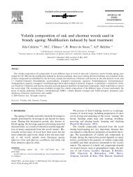 Volatile composition of oak and chestnut woods used in brandy ...