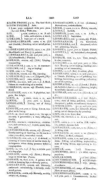 A dictionary of the Gaelic language, in two parts, I. Gaelic and ...