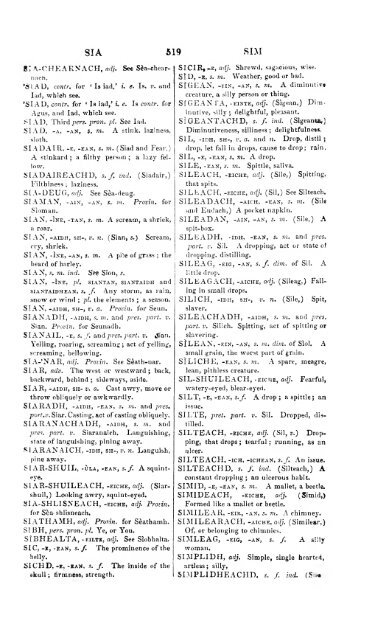 A dictionary of the Gaelic language, in two parts, I. Gaelic and ...