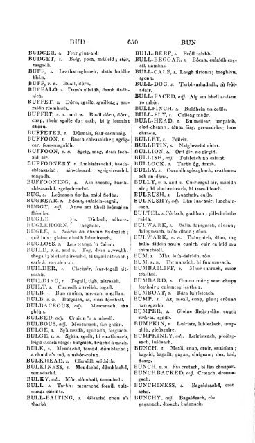 A dictionary of the Gaelic language, in two parts, I. Gaelic and ...