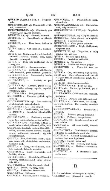 A dictionary of the Gaelic language, in two parts, I. Gaelic and ...