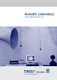 Acoustic Laboratory - TROX HESCO Schweiz AG