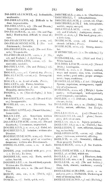 A dictionary of the Gaelic language, in two parts, I. Gaelic and ...