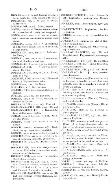 A dictionary of the Gaelic language, in two parts, I. Gaelic and ...