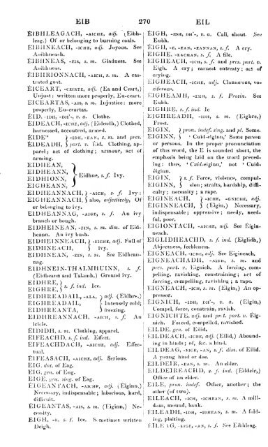 A dictionary of the Gaelic language, in two parts, I. Gaelic and ...