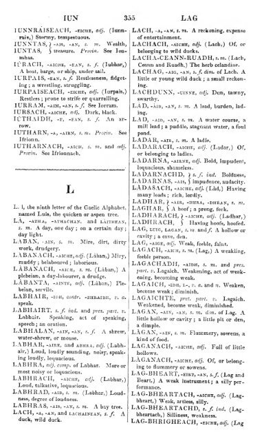 A dictionary of the Gaelic language, in two parts, I. Gaelic and ...