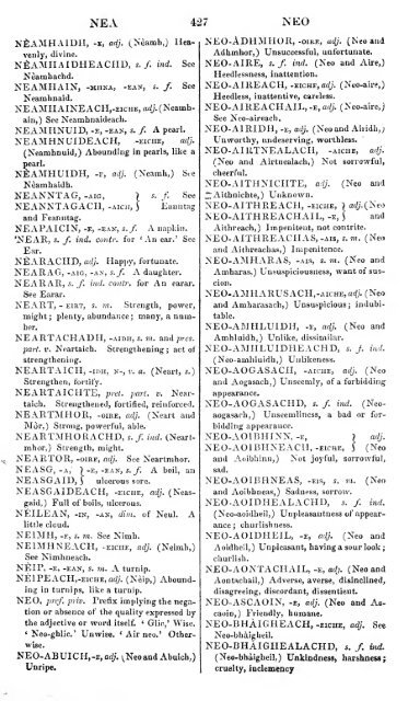 A dictionary of the Gaelic language, in two parts, I. Gaelic and ...