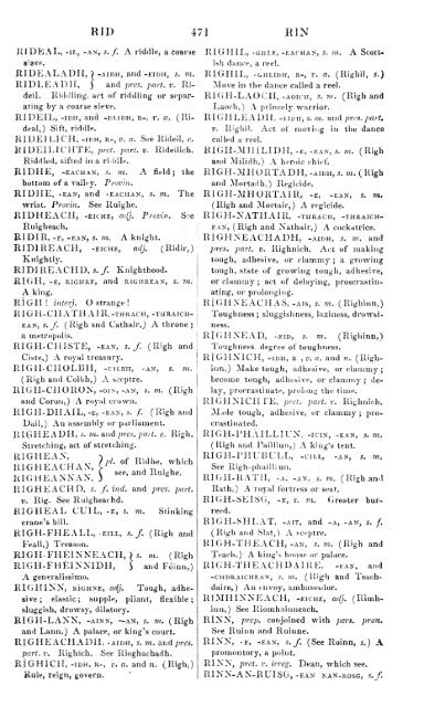 A dictionary of the Gaelic language, in two parts, I. Gaelic and ...