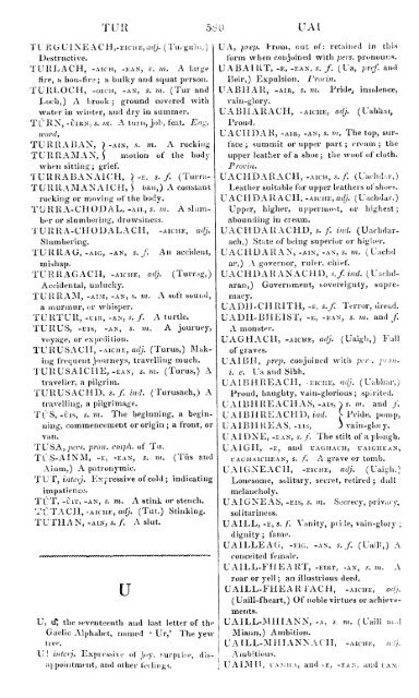 A dictionary of the Gaelic language, in two parts, I. Gaelic and ...