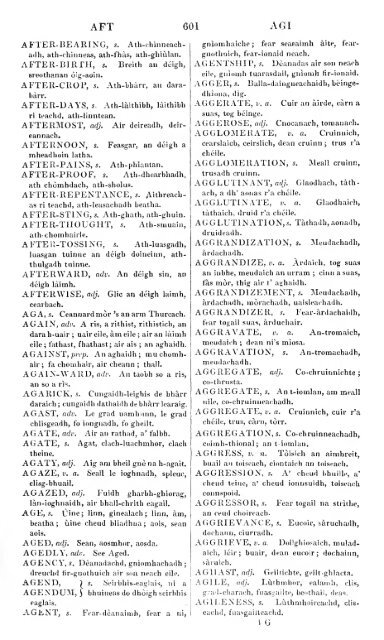 A dictionary of the Gaelic language, in two parts, I. Gaelic and ...