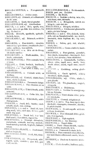 A dictionary of the Gaelic language, in two parts, I. Gaelic and ...