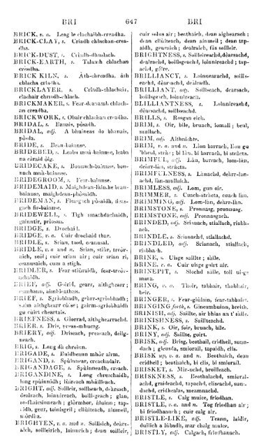 A dictionary of the Gaelic language, in two parts, I. Gaelic and ...