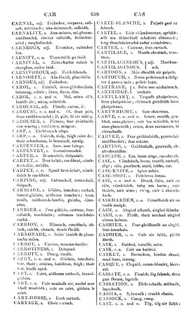 A dictionary of the Gaelic language, in two parts, I. Gaelic and ...