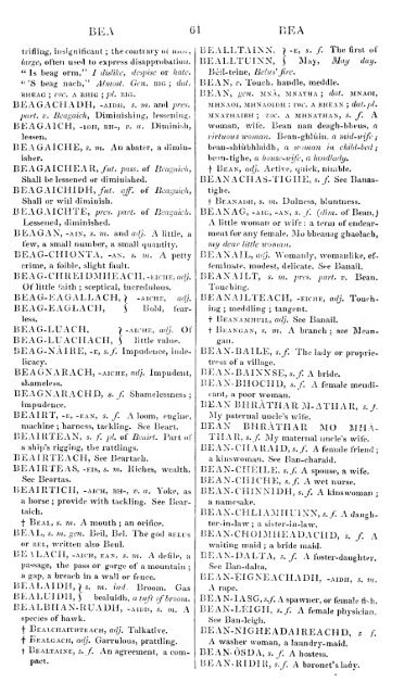 A dictionary of the Gaelic language, in two parts, I. Gaelic and ...