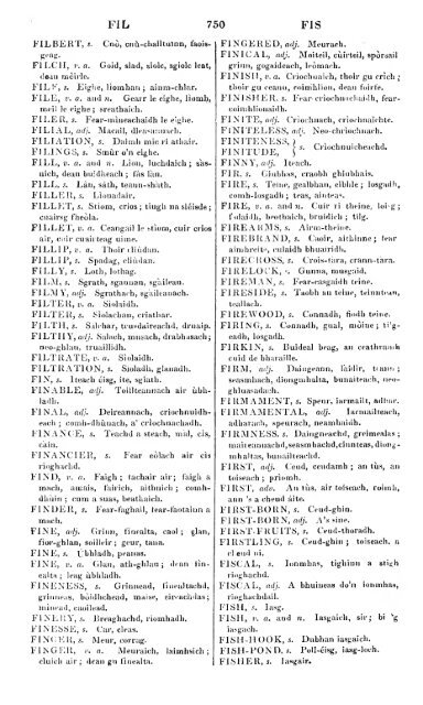 A dictionary of the Gaelic language, in two parts, I. Gaelic and ...