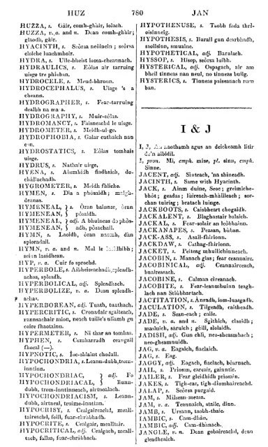 A dictionary of the Gaelic language, in two parts, I. Gaelic and ...