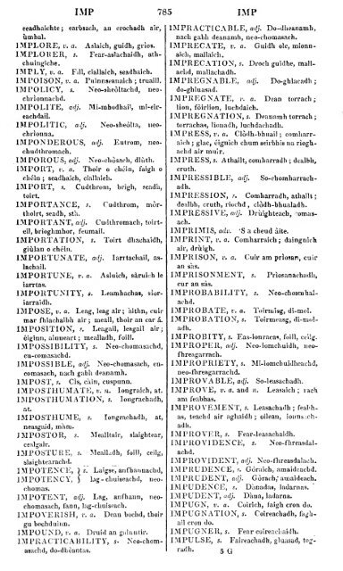 A dictionary of the Gaelic language, in two parts, I. Gaelic and ...