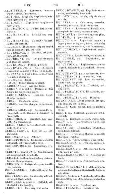 A dictionary of the Gaelic language, in two parts, I. Gaelic and ...