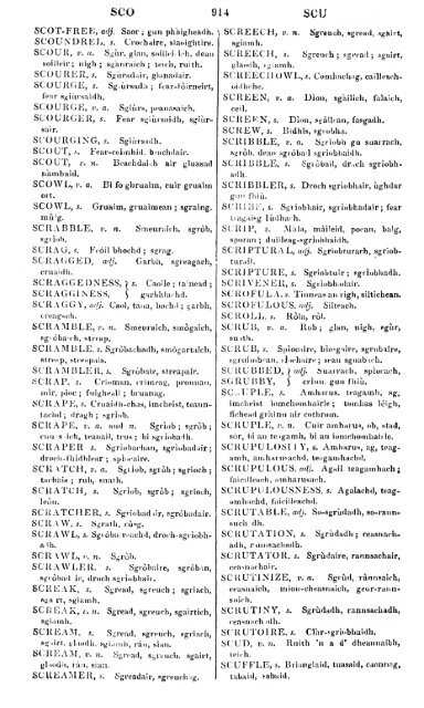 A dictionary of the Gaelic language, in two parts, I. Gaelic and ...