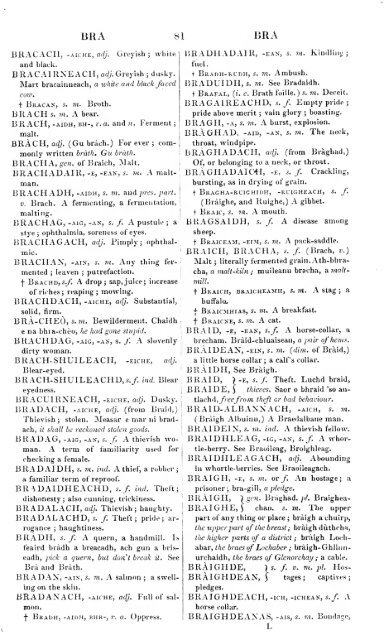 A dictionary of the Gaelic language, in two parts, I. Gaelic and ...