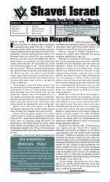 Parasha Mispatim - Shavei Israel