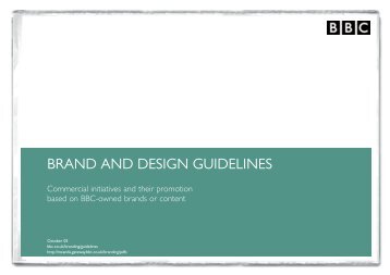 BRAND AND DESIGN GUIDELINES - BBC