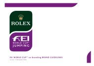 FEI World Cup™ co-branding guidelines
