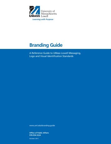 Branding Guide - University of Massachusetts Lowell