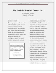 The Louis D. Brandeis Center for Human Rights ... - Blank Rome LLP