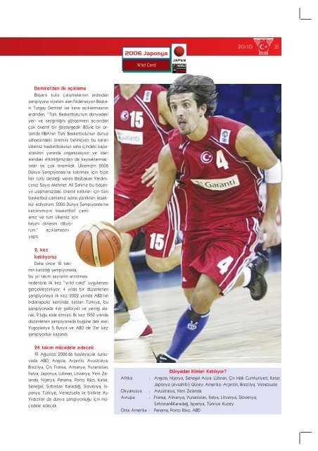 Yenilgisiz Tak›m Kalmad› - Türkiye Basketbol Federasyonu