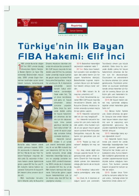 Yenilgisiz Tak›m Kalmad› - Türkiye Basketbol Federasyonu