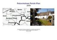 Petrockstowe Parish Plan - Community Council of Devon