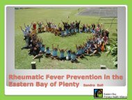 Rheumatic Fever Prevention in the Eastern Bay of Plenty Sandra Ball