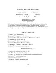 ANTH 612 Syllabus - Nautical Archaeology at Texas A&M University