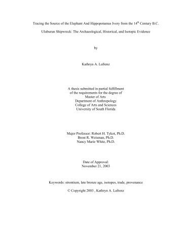 Tracing the Source of the Elephant And Hippopotamus Ivory from ...