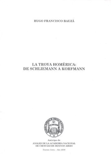la troya homérica: de schliemann a korfmann - Historia Antigua