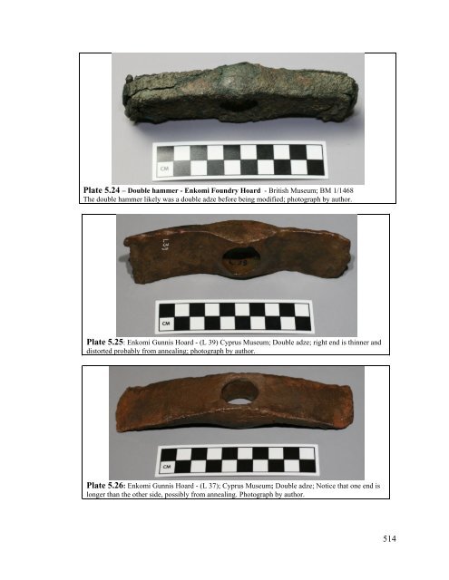 Middle and Late Bronze Age Metal Tools from the Aegean, Eastern ...