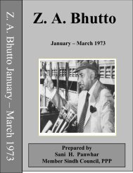 Speeches, Interviews & Messages; Jan - March 1973 - Bhutto