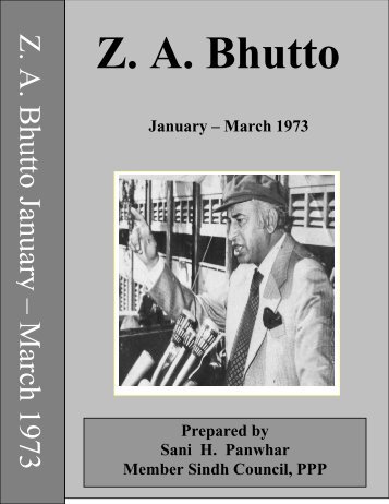 Speeches, Interviews & Messages; Jan - March 1973 - Bhutto