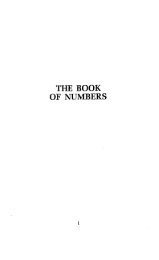 THE BOOK OF NUMBERS - College Press