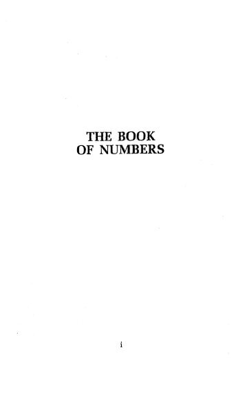 THE BOOK OF NUMBERS - College Press