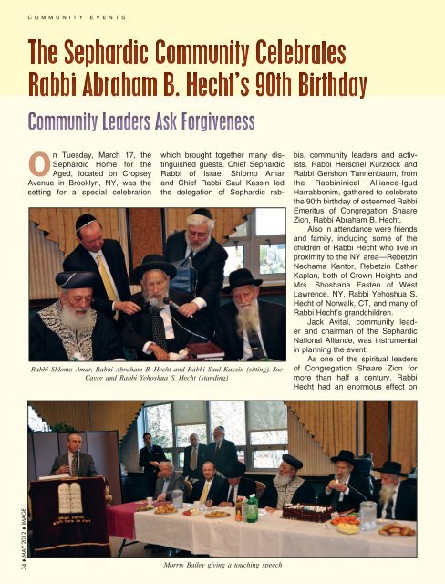 Front cover.indd 1 4/26/2012 3:11:06 PM - Jewish Image Magazine